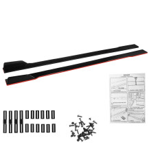 Pannello di estensione minigonne laterali ROSSO da 2,2 m per Honda Accord Sedan 9 e 10 anno