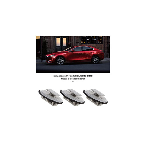 1 conjunto completo de acessórios de clipe de acabamento de plástico compatíveis com Mazda 3 BL (2008-2013) 1