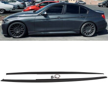 BMW Serie 3 F30 F31 M Performance Style Minigonne laterali estese, Nero Opaco