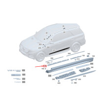 MERCEDES-BENZ GLE W167 Zijskirt Versteviging Linksvoor A1676988001 NIEUW ORIGINEEL