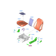 FORD MONDEO MK5 Cuscino esterno sedile anteriore sinistro LHD 2183562 NUOVO ORIGINALE