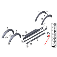 MINI CABRIO R57 Linker JCW Aero Rok Inzet Grille Set 51710413261 NIEUW ORIGINEEL