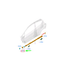 FORD FIESTA MK6 WT Tappo terminale gonna laterale bilanciere anteriore sinistro 1771888 NUOVO ORIGINALE