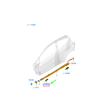 Copertura del punto di sollevamento della minigonna anteriore destra per Ford Fiesta MK6 1540326 NUOVO ORIGINALE