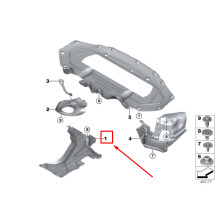 BMW 7 G11, G12 Rivestimento sottoscocca sinistro 8491263 51758491263 NUOVO ORIGINALE