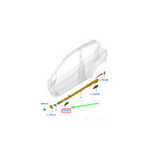 Copertura del punto di sollevamento anteriore sinistro per FORD FIESTA MK6 WT 1540327 NUOVO ORIGINALE