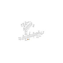 Modanatura del bilanciere anteriore sinistra MB SL R230 A23069809305359