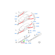 Modanatura per minigonna anteriore destra FORD FOCUS MK2 1420429 NUOVA ORIGINALE