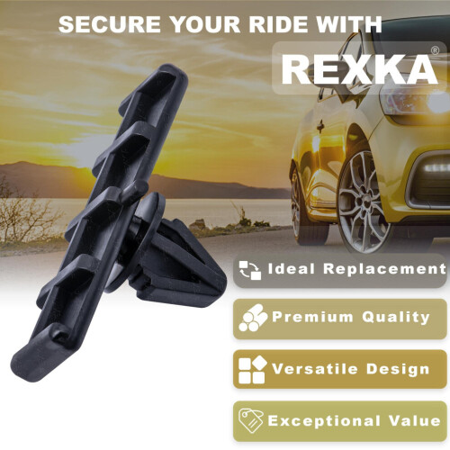 Rexka 10ks Rocker Panel Ground Effects Liding Clips pre Ford Mustan 1