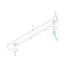 Copertura per cric laterale posteriore FORD MONDEO MK2 1387444 NUOVO ORIGINALE