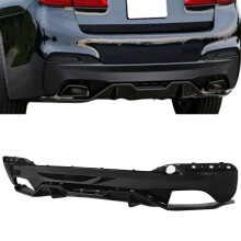 Diffusore paraurti posteriore BMW Serie 5 G30 G31 M Performance Look, nero lucido