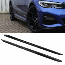 BMW Serie 3 G20 G21 M Performance Style Minigonne laterali estensibili, lamelle nere lucide, nuove