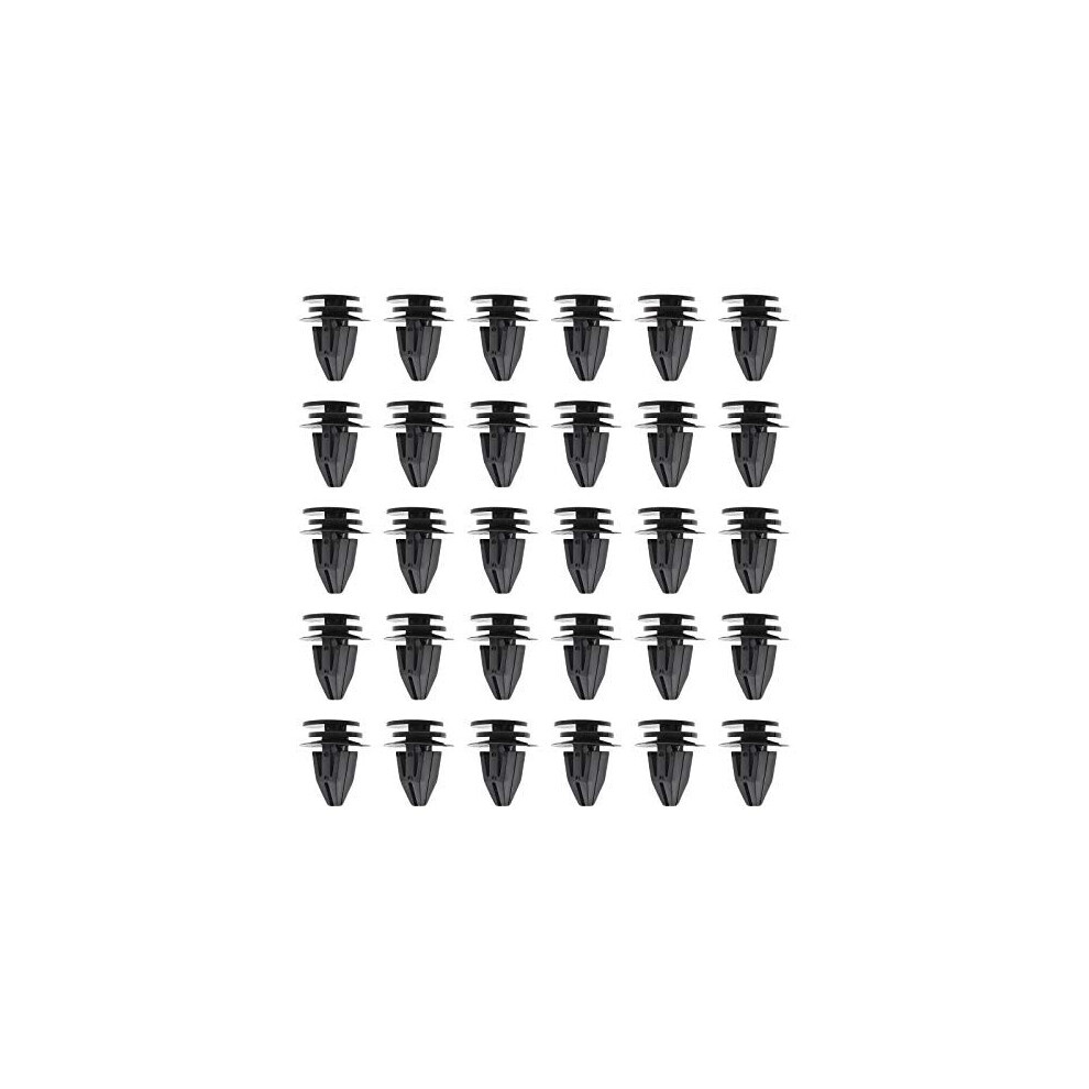Lot de 30 clips de fixation en plastique noir pour bas de caisse de voiture, compatibles avec les modèles MINI