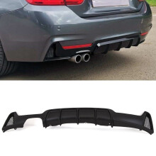 Diffusore posteriore BMW Serie 4 F32 F33 F36 M Performance Style, doppio strato, nero opaco