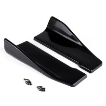 2 pezzi 35 cm nero universale paraurti posteriore auto minigonne laterali splitter winglet grembiuli
