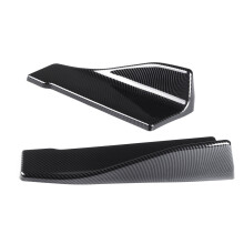 2 pezzi da 35 cm in fibra di carbonio universale per auto, minigonne laterali, paraurti posteriore, spoiler, alette,
