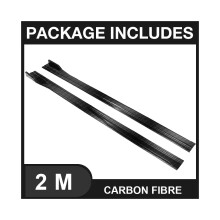 (2M in fibra di carbonio) Paraurti con separatore a labbro Sport Style 8 pezzi 2 m/2,18 m estensione universale