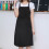 Unisex 2 Pocket Black Kitchen Apron Bib, One Size in Medium 3