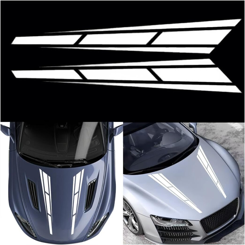 Car Hood Stripe Sticker, Modified Decal Decoration Universal Auto Racing, Bumper Stripe Decal Vinyl Modified Decal
