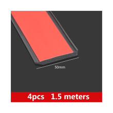 (4 piezas - 50 mm x 1,5 m) Guardabarros universales para pasos de rueda de coche, expansor de ala, arco de ceja