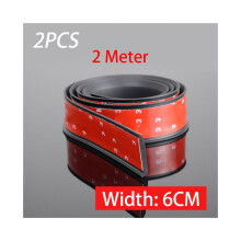 (2 piezas - 60 mm x 2 m) Guardabarros universales para pasos de rueda de coche, expansor de ala, arco de ceja