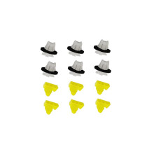 Kit di 40 clip di fissaggio in plastica per modanature di passaruota per auto, compatibili con Juke 76847JG00A