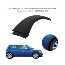 (Delantero derecho) 1 pieza de moldura de paso de rueda, guardabarros delantero izquierdo superior de coche 51131505867