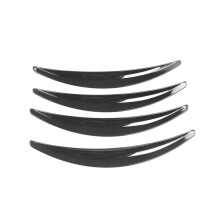 (Hellschwarz) 4 Teile/satz Auto Rad Augenbrauen Bogen Trim Seite Fender Flare Strip Für Tesla