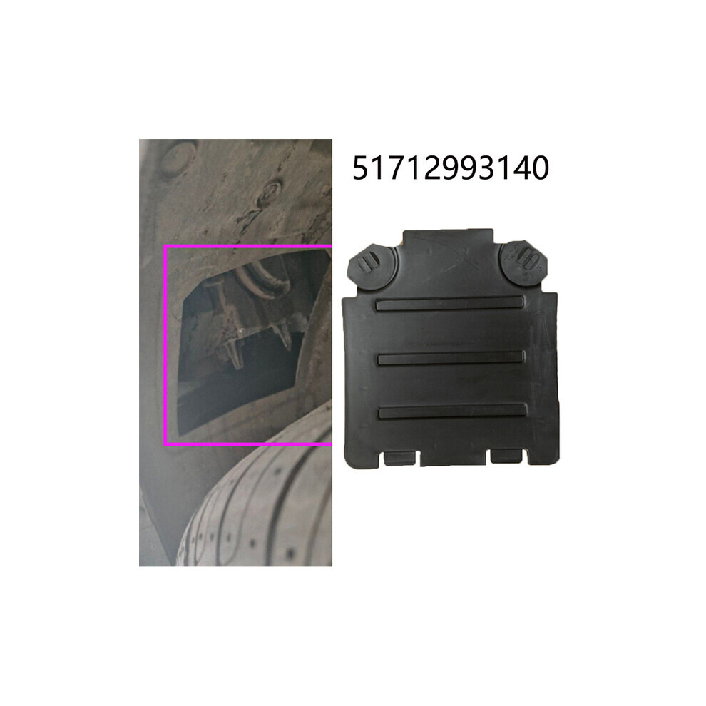 Pour BMW X1 E84 Passage de roue avant Revêtement de protection Panneau d'accès Couvercle Couvercle Phare