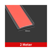 (2 meter 40 mm) Universele spatbordverbreders Wielkastbeschermer Wenkbrauwlip Wielkastafwerking