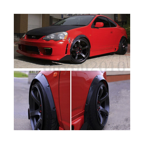 4PCS Universal Auto Rad Fender Flares Flexible Dennoch Langlebig Polyurethan 2