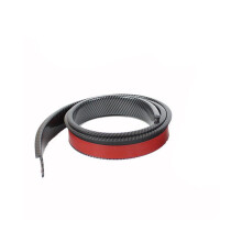 (55mm carbonfiber) Universele zwarte carbonfiber spatbordverbreders autowiel wenkbrauw rubberen beschermer