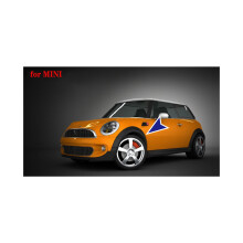 (links achter) voor BMW Mini Cooper R50 2002-2008 Wielkastbekleding Wenkbrauw Bovenste Spatbord Rubberen Afdekking
