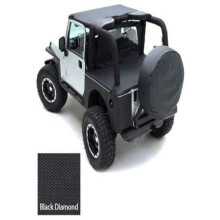 SmittyBilt STANDARD TOP DIAMANT ZWART - SB93335