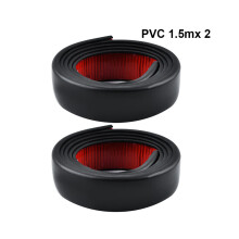 (3m 45mm zwart) Carbon Fiber Auto Wiel Trail Bumper 35/45MM PVC Auto Spatbordverbreder