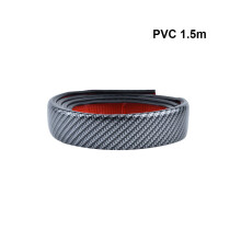 (1,5 m 45 mm carbon) Carbon Fiber Auto Wiel Trail Bumper 35/45 mm PVC Auto Spatbordverbreders
