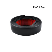 (1,5 m 45 mm schwarz) Carbonfaser-Auto-Rad-Stoßstange 35/45 mm PVC-Auto-Kotflügelverbreiterung