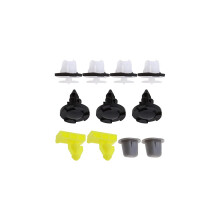 11-teiliges Auto-Radlauf-Surround-Zierleisten-Clip-Kit aus Kunststoff und Nylon, kompatibel mit Nissan