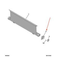 Cache de fixation de filet PEUGEOT 508 98255464ZD NEUF ORIGINE