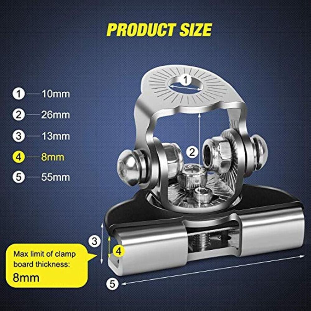 Led Light Bar Mounting Bracket Nilight 2pcs Universal Adjustable Pillar Hood Led Work Light Mount Bracket Clamp