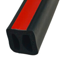 ESI Front Rail Seal XL 5 1/2' EPDM Rubber voor vrachtwagenkappen - Vult een hoogtespleet van 0,488 tot 1