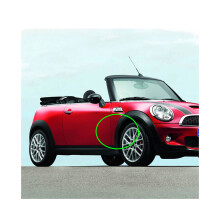 (rechts achter) voor BMW Mini Cooper R50 2002-2008 Wielkastbekleding Wenkbrauw Bovenste Spatbord Rubberen Afdekking