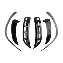 6Pcs Auto Vorne und Hinten Stoßstange Splitter für W167 2020 Glanz Schwarz
