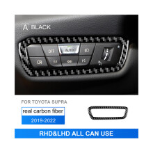 Echte weiche Carbonfaser-Innenverkleidung, kompatibel mit Toyota Supra GR A90 A91 MK5 2019 2020 2021 2022 Autoscheinwerfer