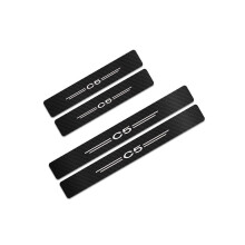 4PCS Auto Styling Einstiegsleisten Schutz Aufkleber Auto Automobil DIY Dekoration Decor Styling Tuning Auto Zubehör