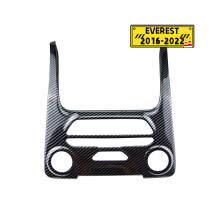 Carbon Fiber Car Center Console Panel Rahmenabdeckung kompatibel für Ford Ranger Everest Endeavour 2015