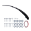 Auto Front Stoßstange Splitter Lip Diffusor Spoiler Abdeckung Schutz Schwarz 3
