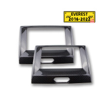 Carbon Fiber Car Center Navigation Panel Rahmen Abdeckung kompatibel für kompatibel ford Ranger Everest Endeavour