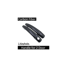 Kompatibel für Citroen DS3 2009 2011 2012 2013 2014 2015 2016 2017 2018 2019 Schwarze Carbonfaser-Türgriffabdeckung