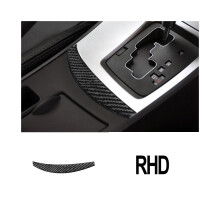 LHD RHD Carbon Fiber Schalthebelabdeckung Autoaufkleber kompatibel für Mazda 3 Axela 2010 2011 2012 2013 Autozubehör